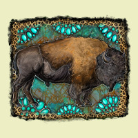 Bison With Gemstone Background Urban Hoodie | Teevron