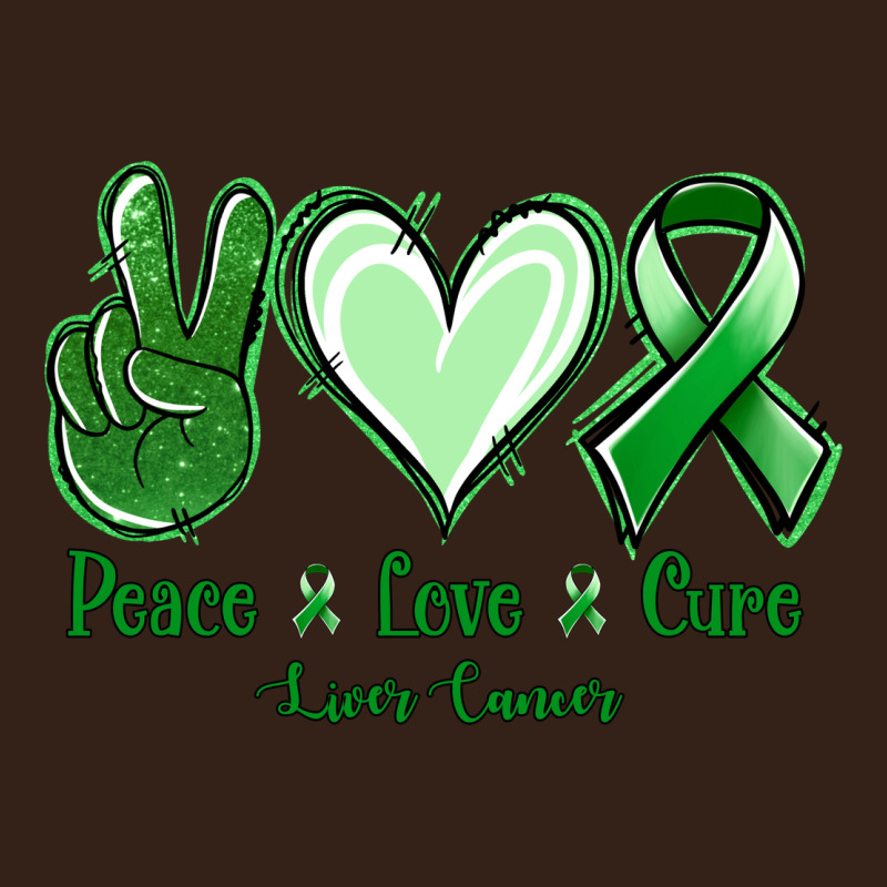 Peace Love Cure Liver Cancer Heavy Core Tee by Jasminsmagicworld | Teevron
