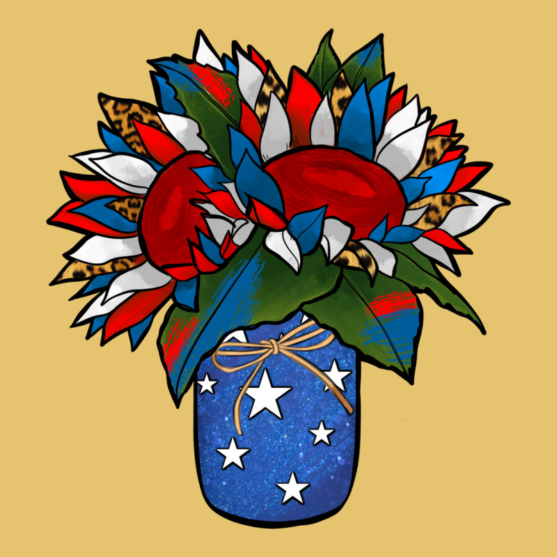 Patriotic Sunflower In A Jar Premium Sweatshirt by Jasminsmagicworld | Teevron