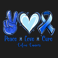 Peace Love Cure Colon Cancer Heavyweight Hoodie | Teevron