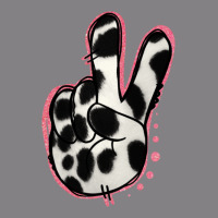 Black White Dalmatian Peace Sign Heavyweight Hoodie | Teevron