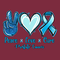 Peace Love Cure Prostate Cancer Premium Hoodie | Teevron