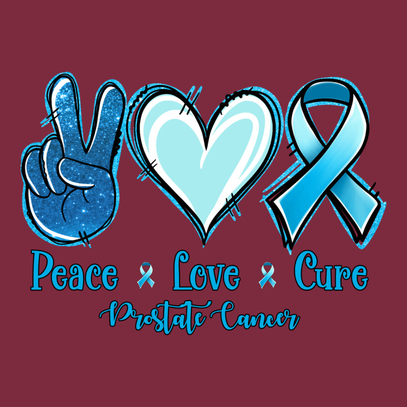 Peace Love Cure Prostate Cancer Premium Hoodie by Jasminsmagicworld | Teevron