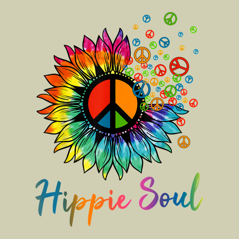 Daisy Peace Sign Hippie Soul Retro Hippie Flower Lovers T Shirt Heavy Core Tee by baoMotion | Teevron