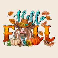 Hello Fall Heifer Cow Zipper Hoodie | Teevron