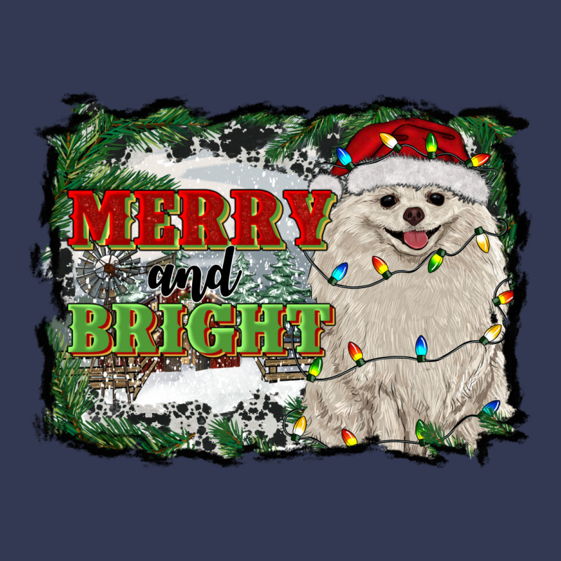 Merry And Bright Pomeranian Heavyweight Hoodie by RanaPortraitStore | Teevron