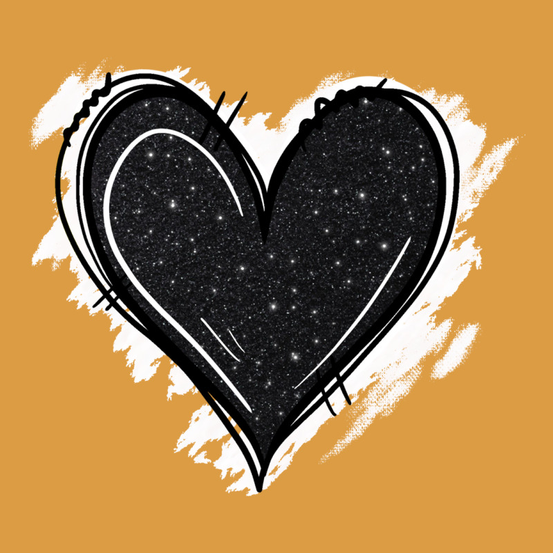 Black Glitter Heart Urban Heavy Tee by Jasminsmagicworld | Teevron