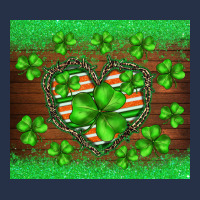 St.patricks Heart Shamrocks Glitter Premium Hoodie | Teevron