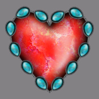 Gemstone Red Heart Heavyweight Hoodie | Teevron