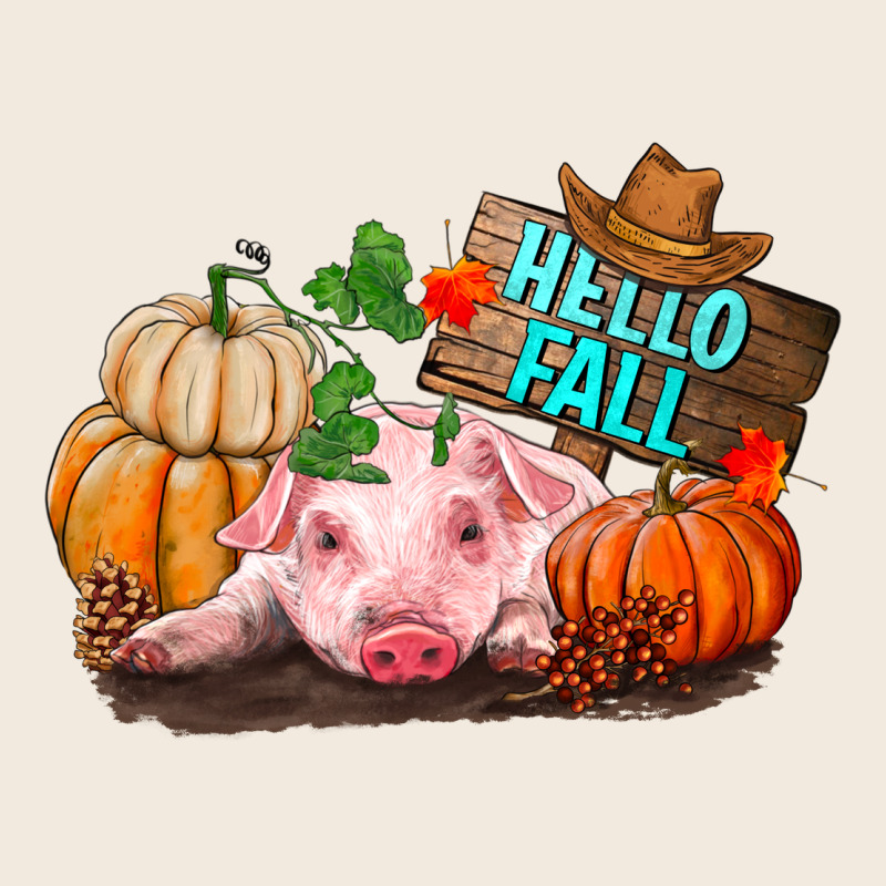 Hello Fall Pig Zipper Hoodie by RanaPortraitStore | Teevron