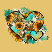 Leopard Sunflower Cowhide Glitter Heart Premium Sweatshirt | Teevron