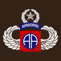 82nd Airborne Div Parachutist Wings And Patch - Distressed Heavy Core Tee | Teevron