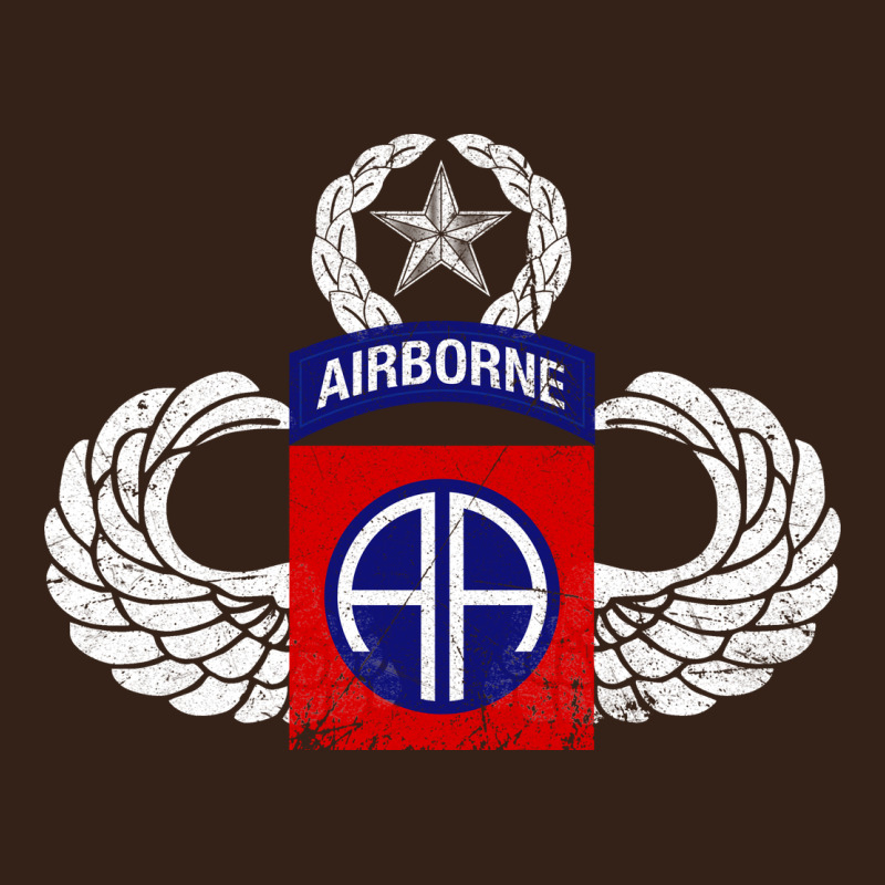 82nd Airborne Div Parachutist Wings And Patch - Distressed Heavy Core Tee by baoMotion | Teevron