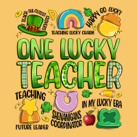 One Lucky Teacher Lucky Charm Vintage Hoodie | Teevron