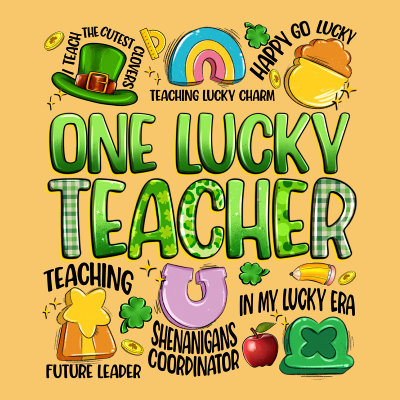 One Lucky Teacher Lucky Charm Vintage Hoodie by Artiststas | Teevron