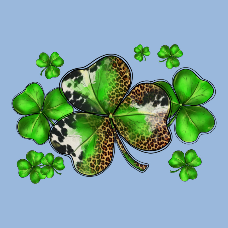 St. Patricks Day Shamrocks Premium Hoodie by BarkalooDesign | Teevron