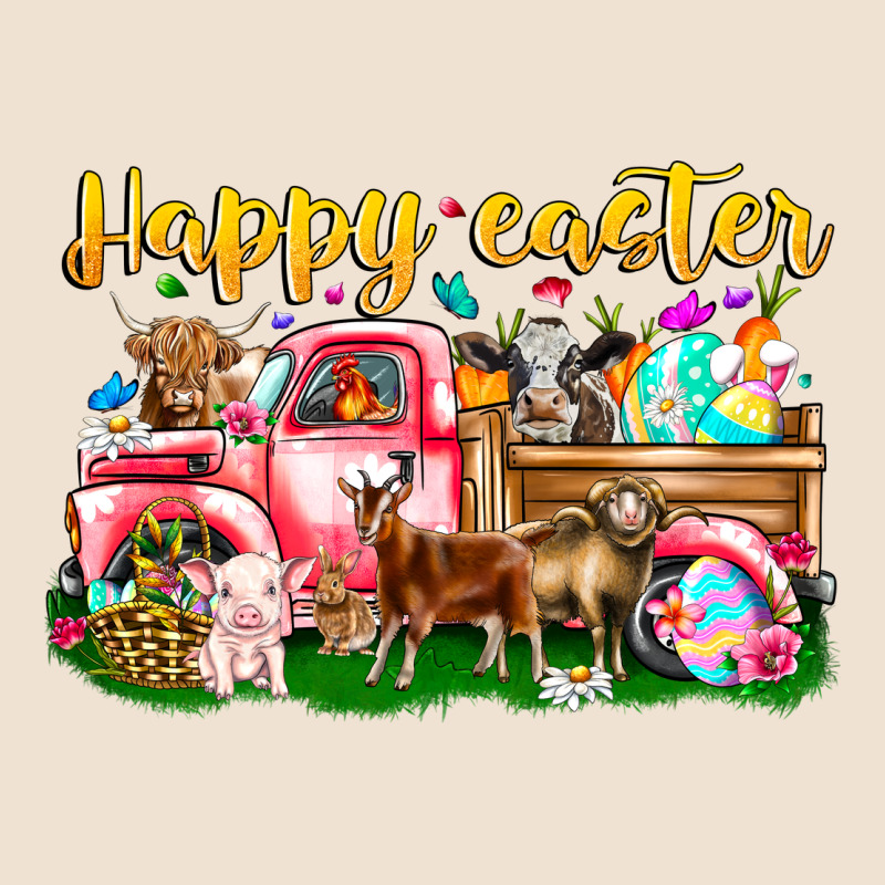 Happy Easter Animal Car Urban Heavy Tee by CowhideDigitalArt | Teevron