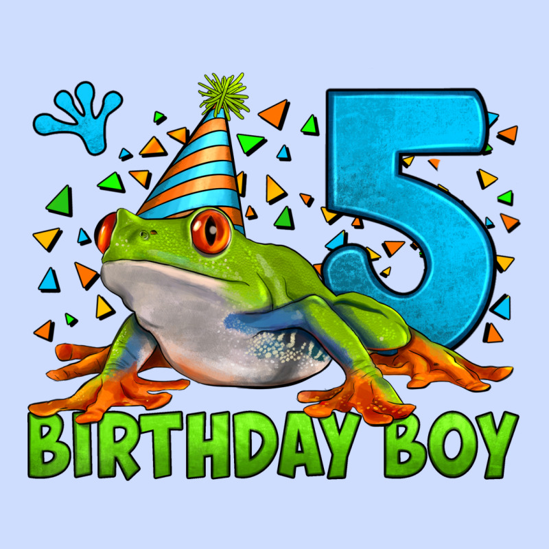 Birthday Boy Frog Age 5 Urban Heavy Tee by LillyAllenDesigns | Teevron