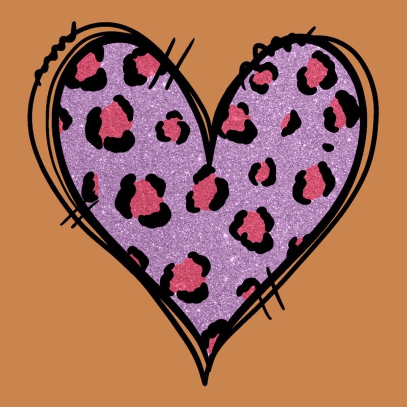 Glitter Purple Leopard Heart Heavyweight Hoodie by Jasminsmagicworld | Teevron
