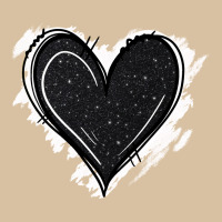 Black Glitter Heart Heavyweight Hoodie | Teevron