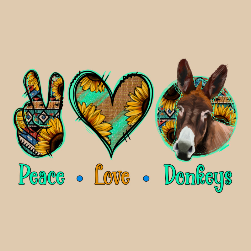 Peace Love Donkeys Heavyweight Sweatshirt by Jasminsmagicworld | Teevron