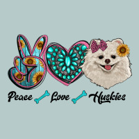 Peace Love Pomeranian Heavy Core Tee | Teevron