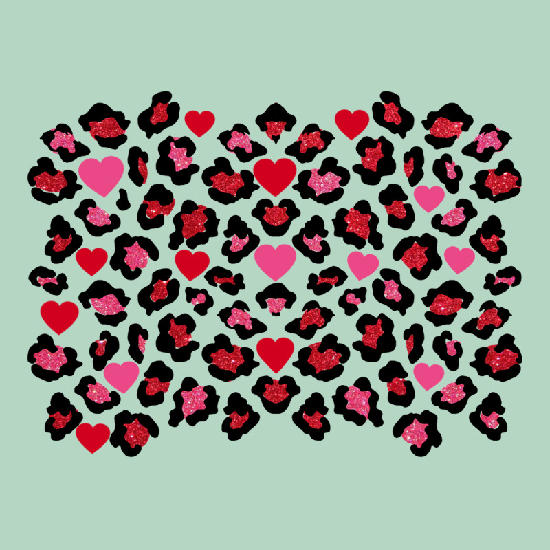 Valentine's Day Leopard And Heart Background Classic Tee by FaDigitalArtStudio | Teevron
