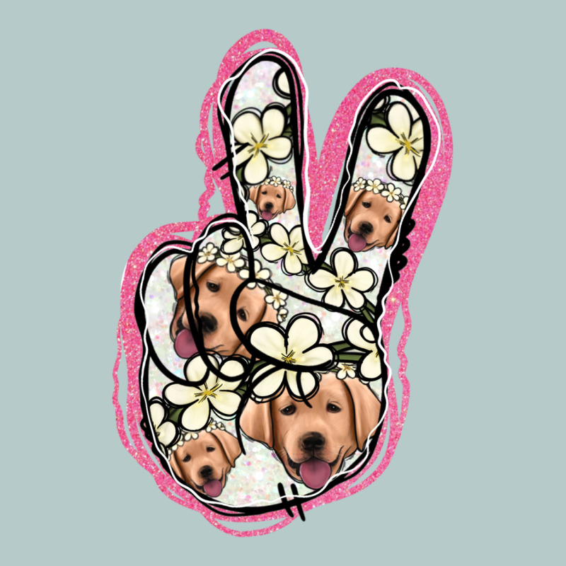 Jack Russel Peace Sign Heavy Core Tee by Jasminsmagicworld | Teevron
