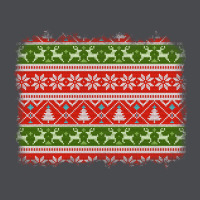 Knitted Christmas Reindeer Pine Tree Background Zipper Hoodie | Teevron