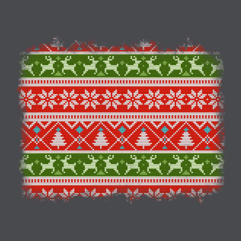 Knitted Christmas Reindeer Pine Tree Background Zipper Hoodie by Jasminsmagicworld | Teevron