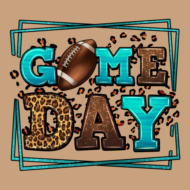 Game Day American Football Leopard Frame Vintage Tee by LillyAllenDesigns | Teevron