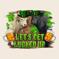 Let's Get Lucked Up Charolais And Black Angus Bull Zipper Hoodie | Teevron