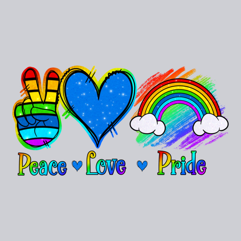 Peace Love Pride Heavyweight Sweatshirt by Jasminsmagicworld | Teevron