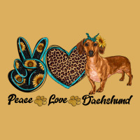 Peace Love Dachshund Premium Hoodie | Teevron
