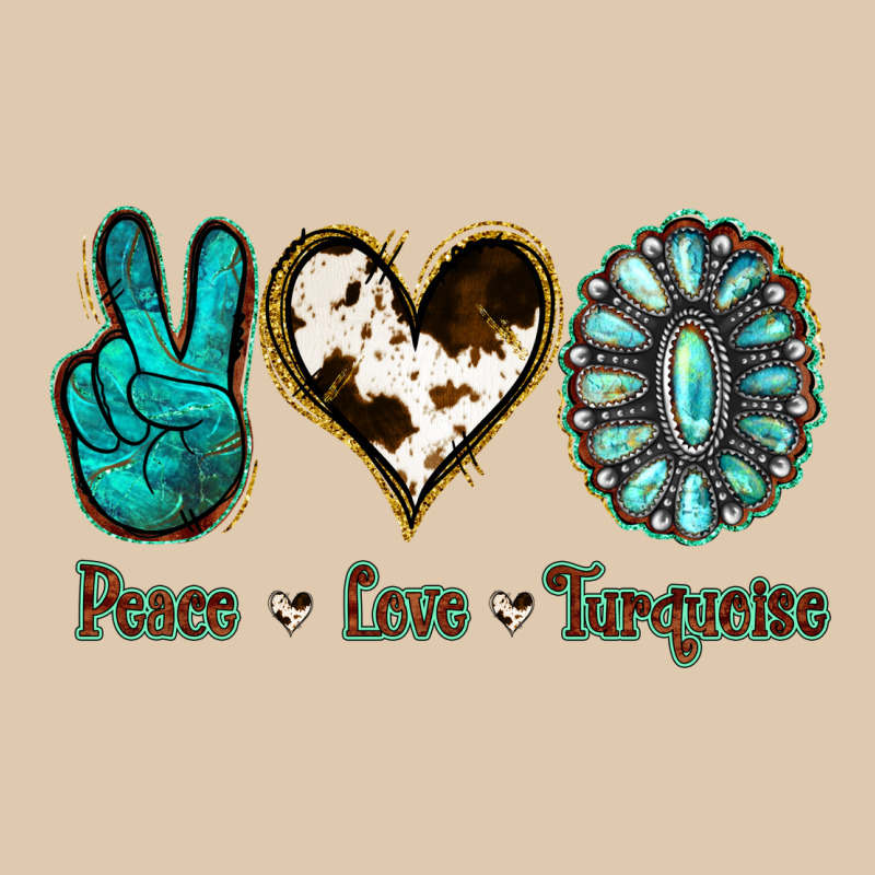 Peace Love Turquoise Heavyweight Sweatshirt by Jasminsmagicworld | Teevron