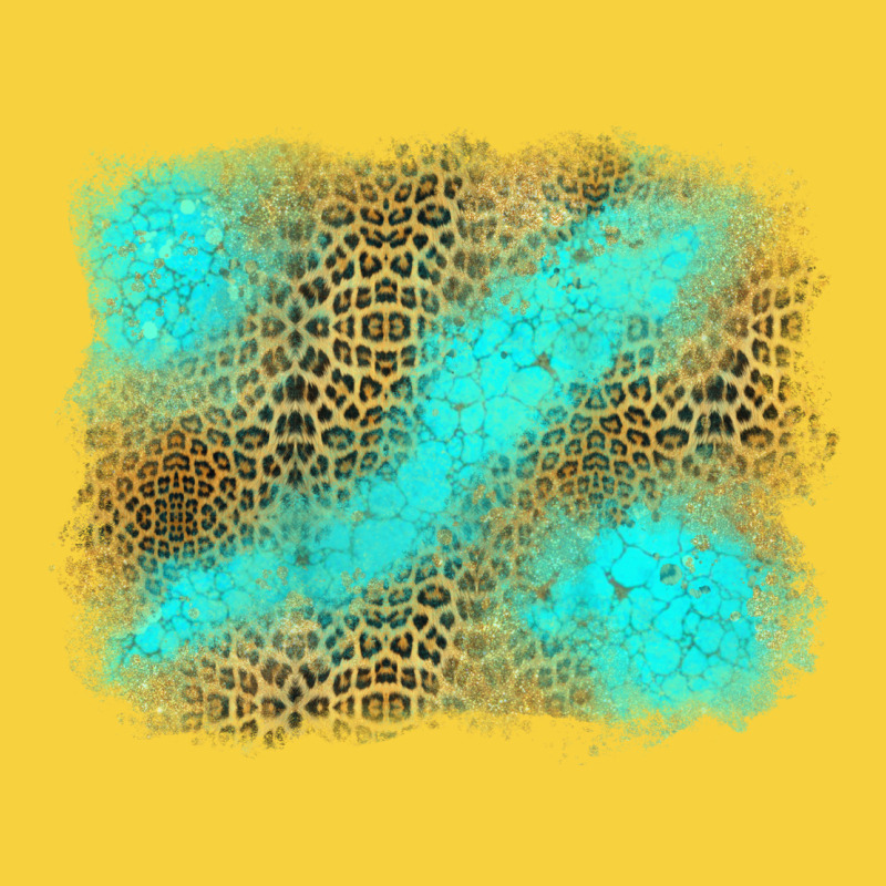 Turquoise Leopard Background Premium Sweatshirt by Jasminsmagicworld | Teevron