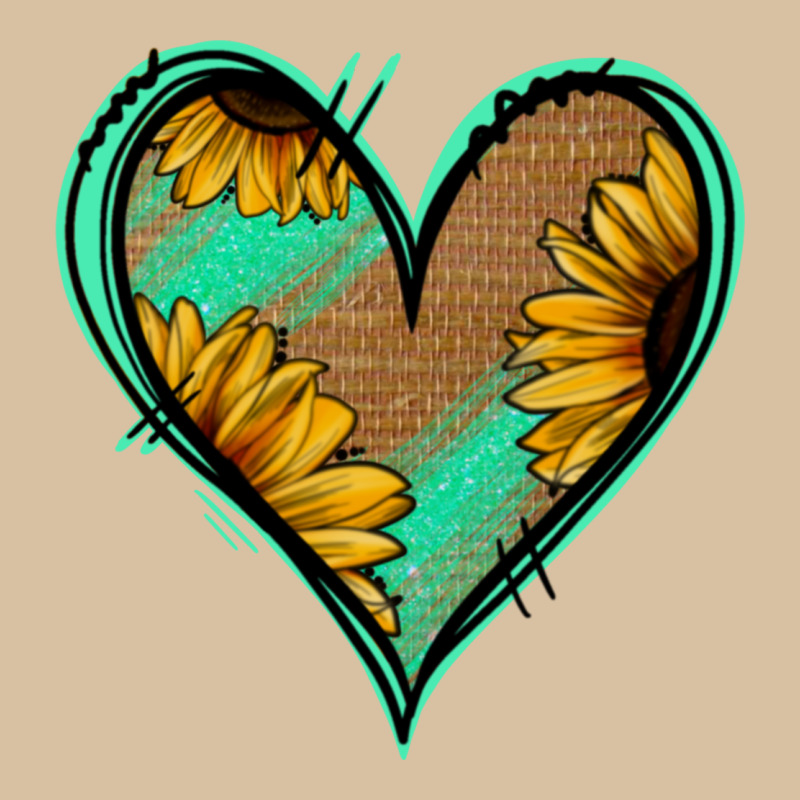 Sunflower Heart Heavyweight Hoodie by Jasminsmagicworld | Teevron