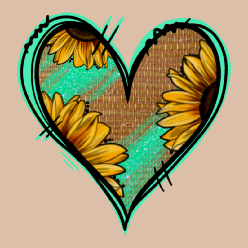 Sunflower Heart Urban Heavy Tee by Jasminsmagicworld | Teevron