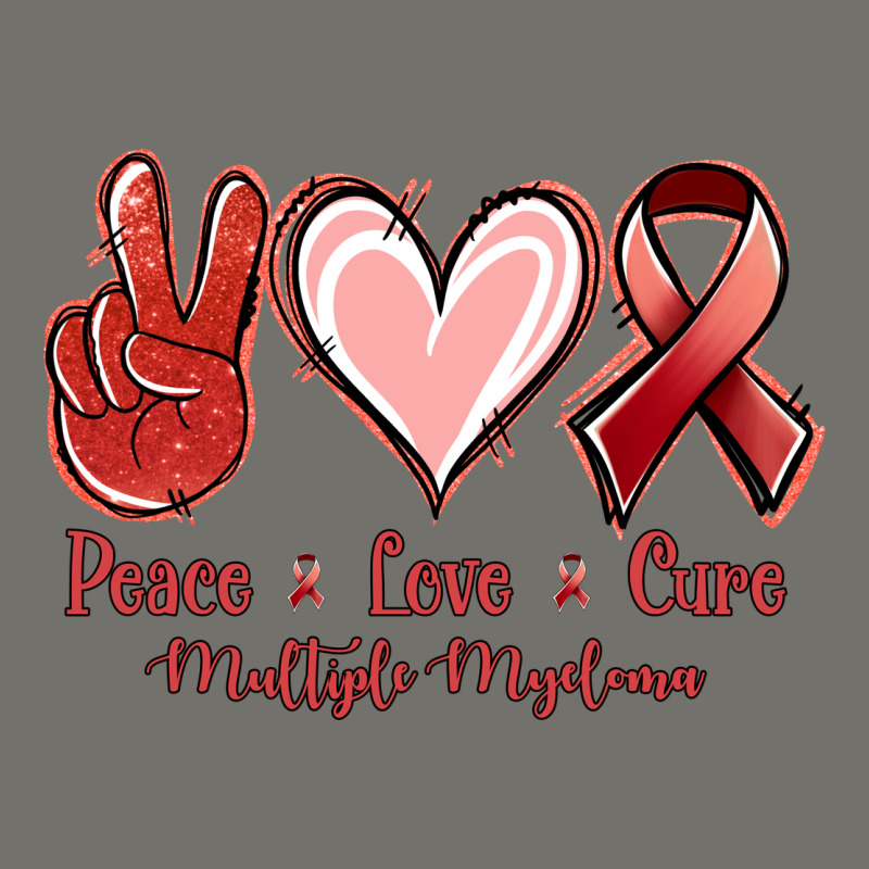 Peace Love Cure Multiple Myeloma Cancer Premium Hoodie by Jasminsmagicworld | Teevron