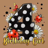 Ladybug Birthday Girl Age 4 Long Sleeve Tee | Teevron