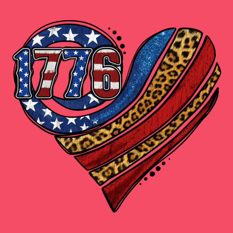 American Western Leopard Flag Heart Premium Sweatshirt by Jasminsmagicworld | Teevron
