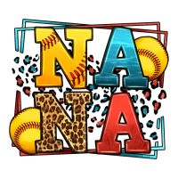 Softball nana leopard frame | Teevron