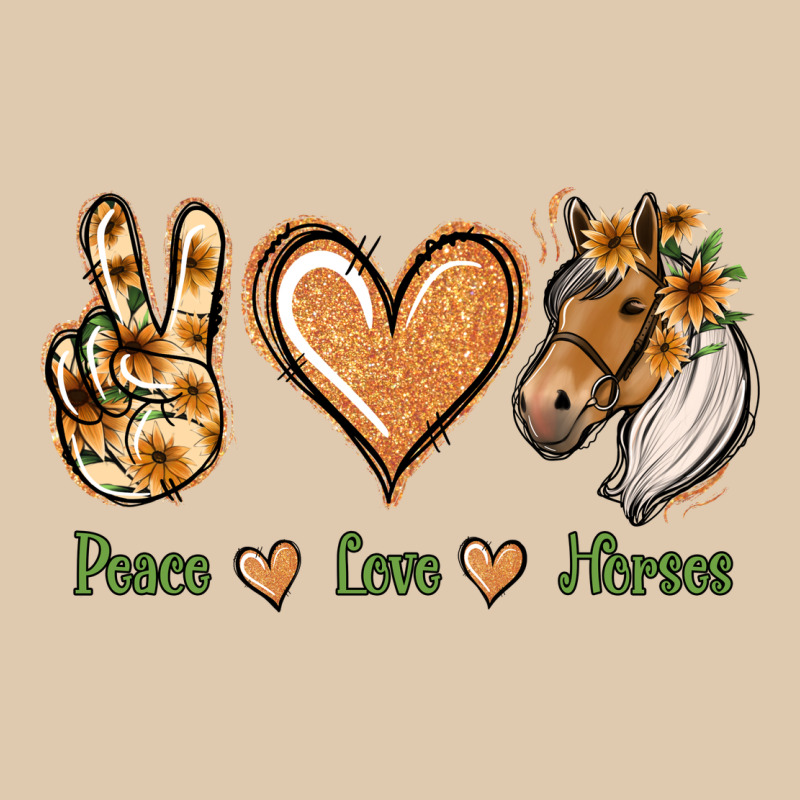 Peace Love Horses Heavyweight Sweatshirt by Jasminsmagicworld | Teevron