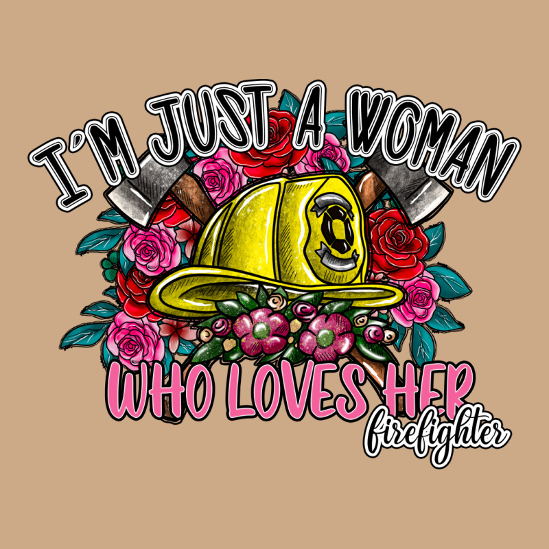 Im Just A Woman Who Loves Her Firefighter Vintage Hoodie by SublimationCraftShop | Teevron