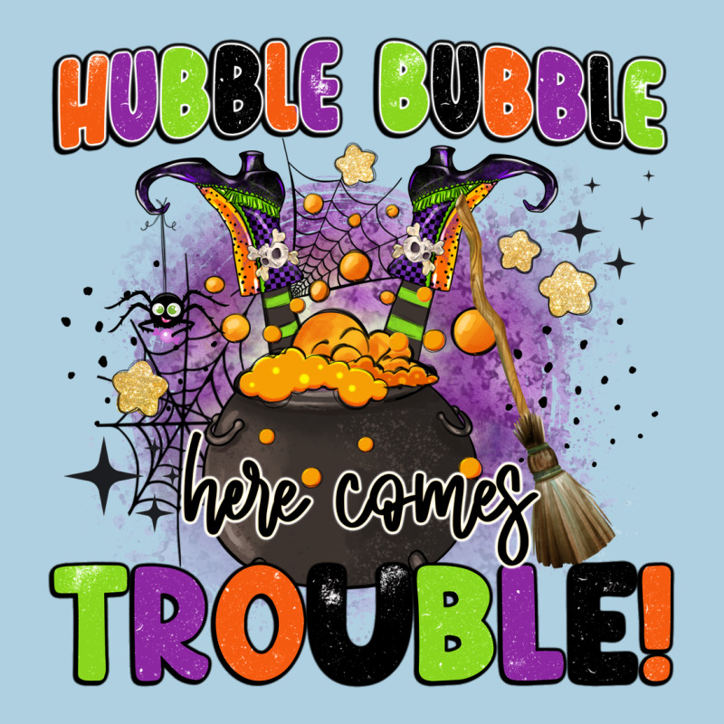 Kids Halloween Hubble Bubble Here Comes Trouble Premium Hoodie by BarkalooDesign | Teevron