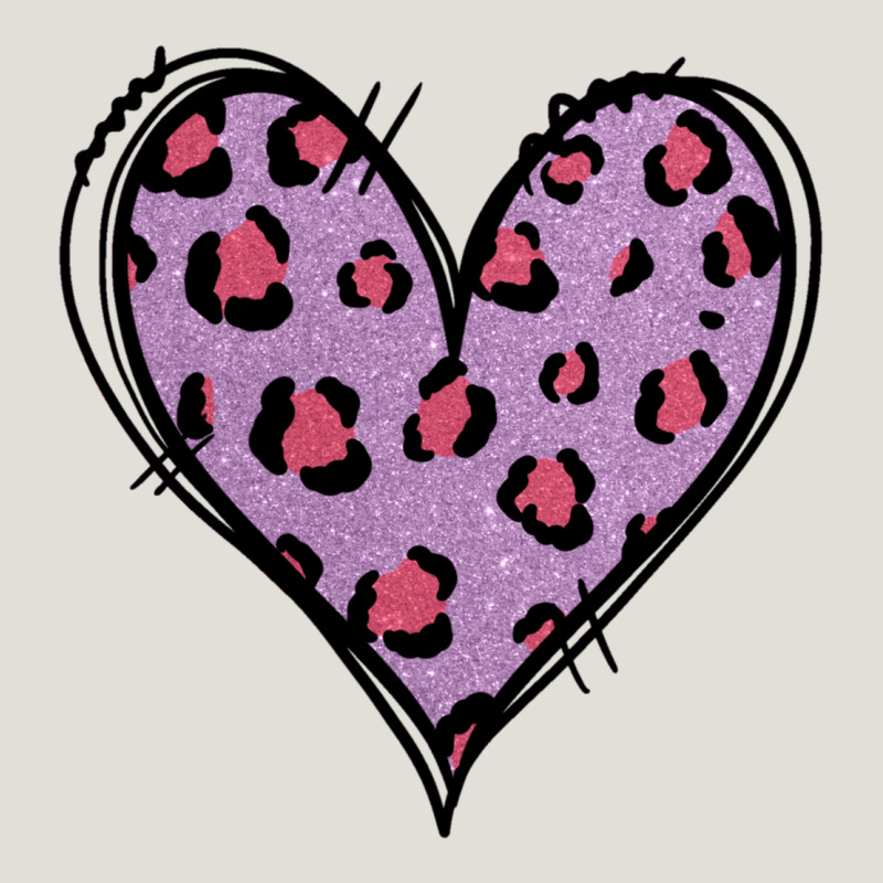 Glitter Purple Leopard Heart Heavy Core Tee by Jasminsmagicworld | Teevron