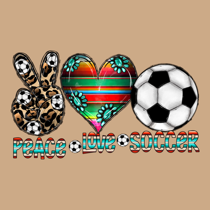 Peace Love Soccer Vintage Hoodie by CowhideDigitalArt | Teevron