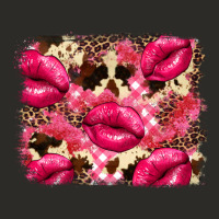 Valentine's Day Pink Plaid Red Glitter Cowhide Heavy Core Tee | Teevron