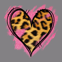 Leopard Pink Glitter Heart Heavyweight Hoodie | Teevron