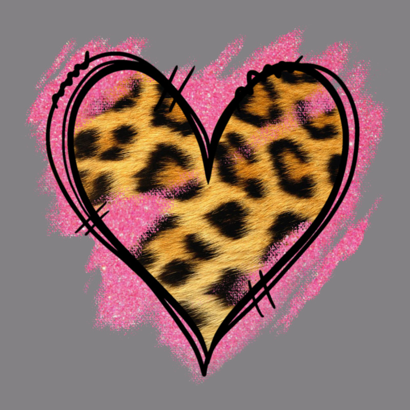 Leopard Pink Glitter Heart Heavyweight Hoodie by Jasminsmagicworld | Teevron